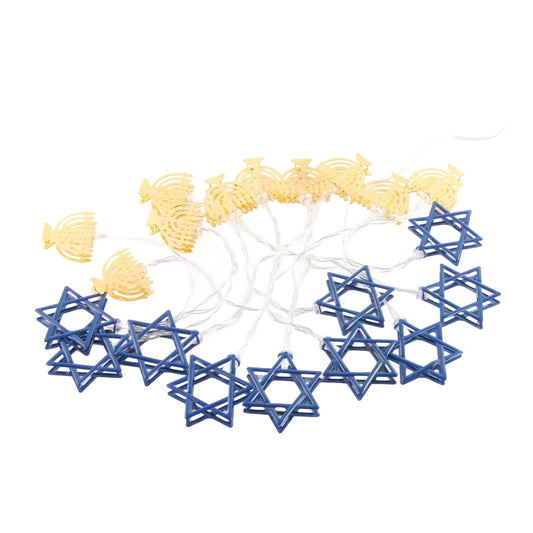 LED Hanukkah String Lights Hexagonal Star Fairy Light 3 Meters 20 LED Decoration Lights V1294-YM0512-10S87OV86