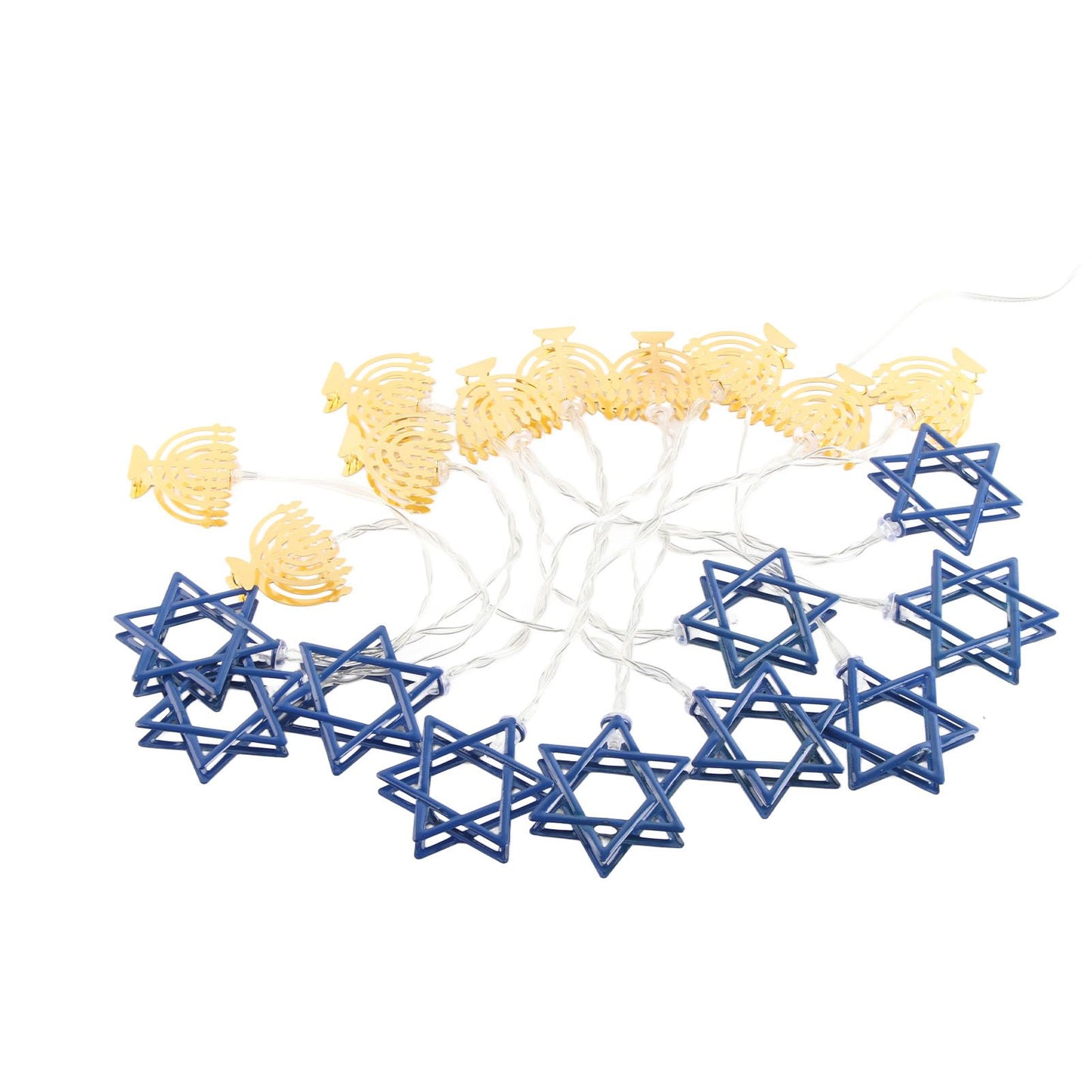 LED Hanukkah String Lights Hexagonal Star Fairy Light 3 Meters 20 LED Decoration Lights V1294-YM0512-10S87OV86