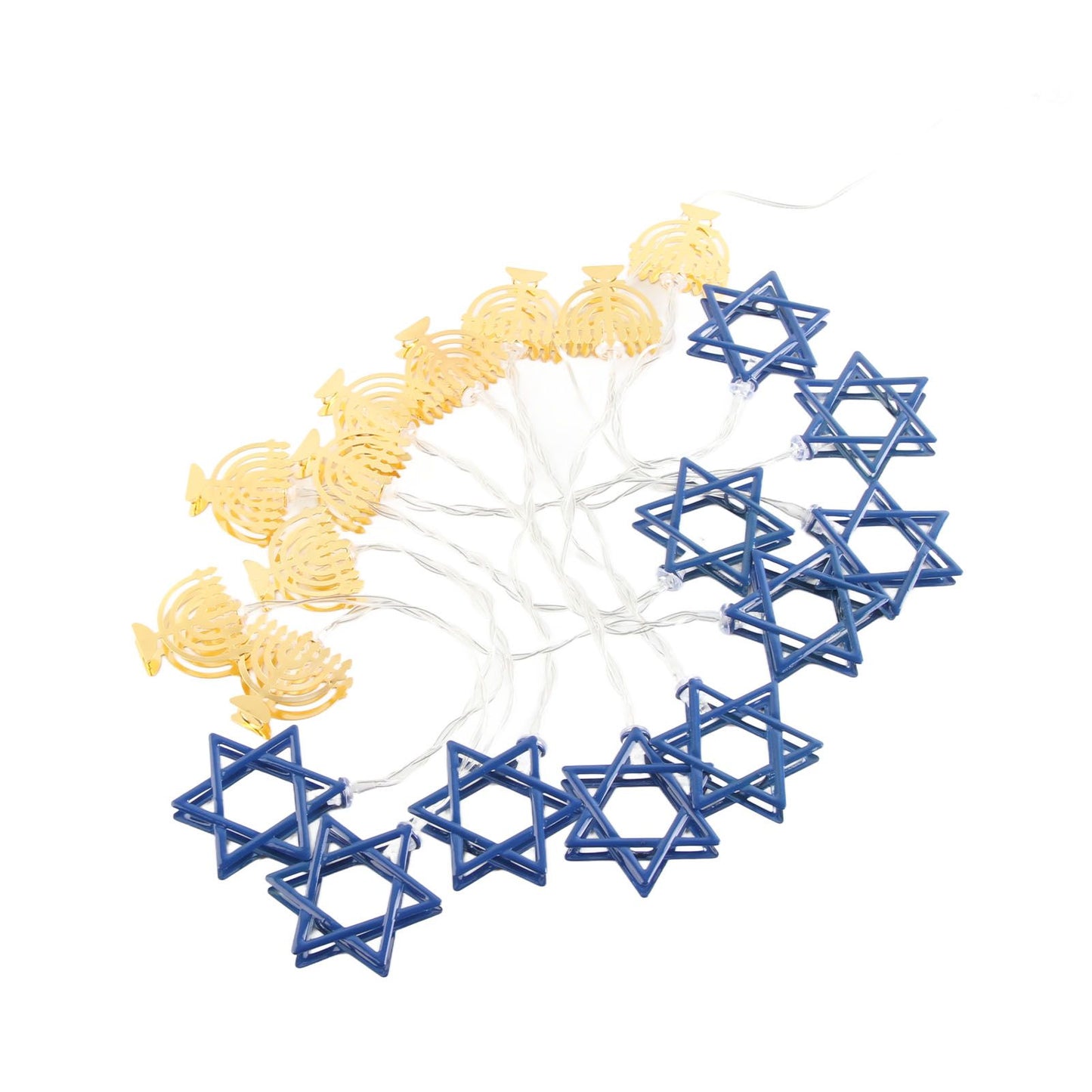 LED Hanukkah String Lights Hexagonal Star Fairy Light 3 Meters 20 LED Decoration Lights V1294-YM0512-10S87OV86