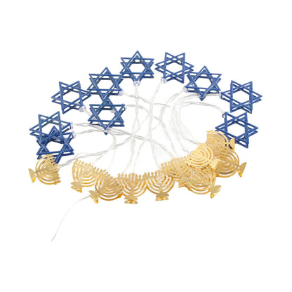 LED Hanukkah String Lights Hexagonal Star Fairy Light 3 Meters 20 LED Decoration Lights V1294-YM0512-10S87OV86