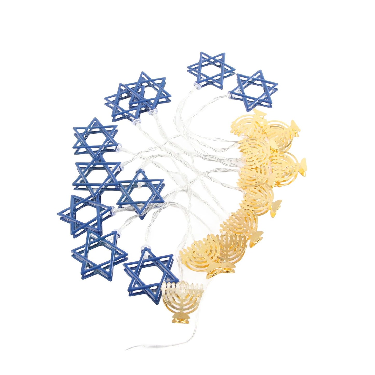 LED Hanukkah String Lights Hexagonal Star Fairy Light 3 Meters 20 LED Decoration Lights V1294-YM0512-10S87OV86