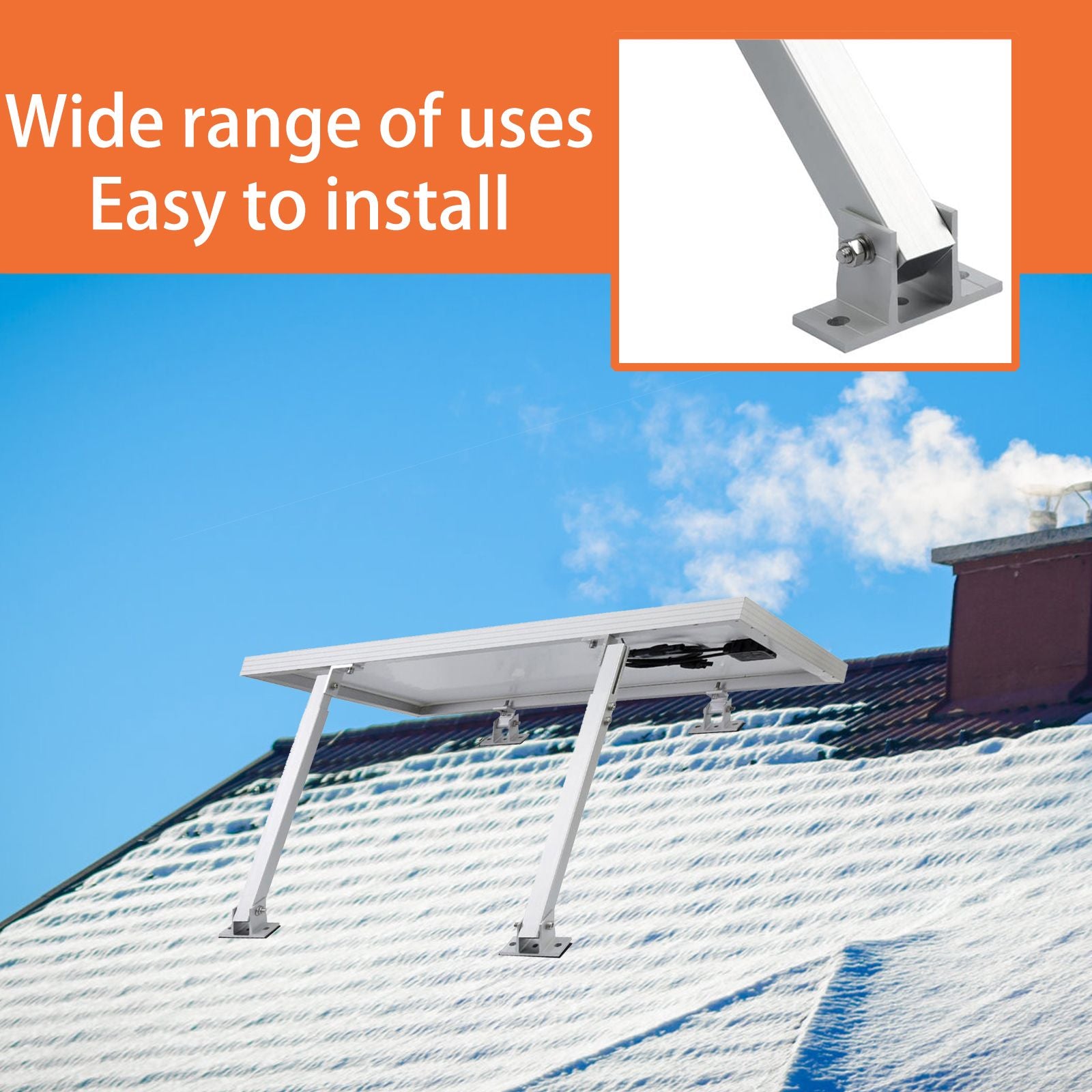 Solar Panel Holder Set 15 to 30 Degrees Adjustable Bracket Solar Panel Mount Bracket Set V1294-YM0512-221024TW041