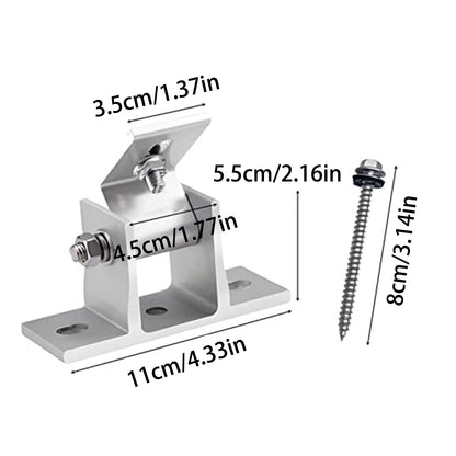 Solar Panel Holder Set 15 to 30 Degrees Adjustable Bracket Solar Panel Mount Bracket Set V1294-YM0512-221024TW041