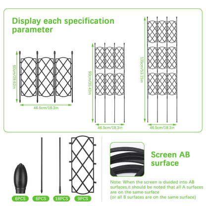 Plant Climbing Support Frame Lattice Frame Gardening Trellis Decorative Garden Trellis V1294-YM0512-221028TW03