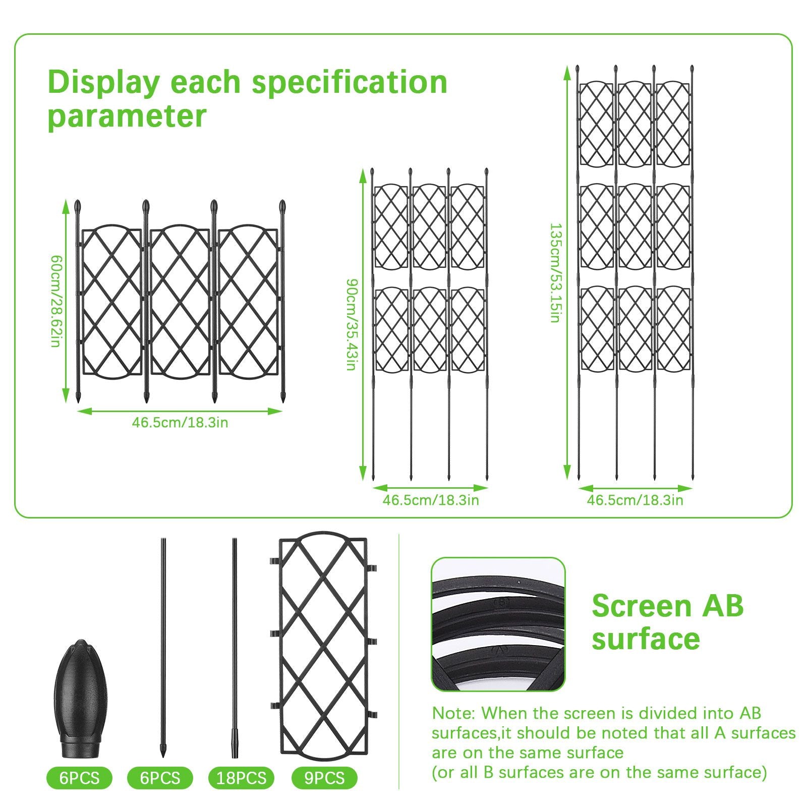Plant Climbing Support Frame Lattice Frame Gardening Trellis Decorative Garden Trellis V1294-YM0512-221028TW03