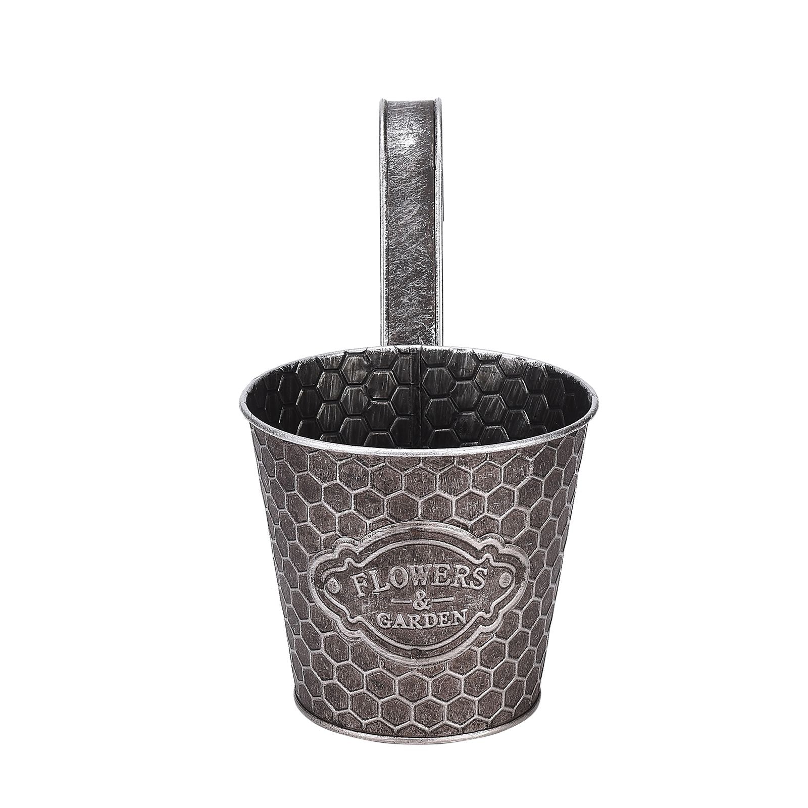 Metal Wall Planter Vertical Ribbed Design Wall Mount Flower Pot V1294-YM0512-221028TW14-1