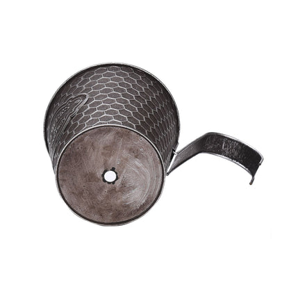 Metal Wall Planter Vertical Ribbed Design Wall Mount Flower Pot V1294-YM0512-221028TW14-1