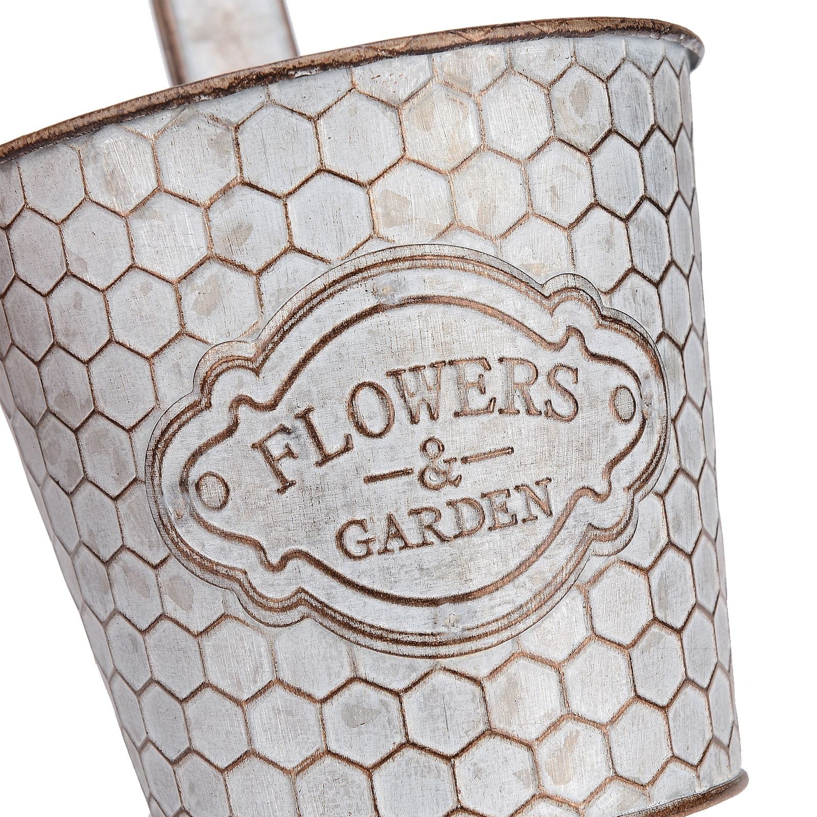 Metal Wall Planter Vertical Ribbed Design Wall Mount Flower Pot V1294-YM0512-221028TW14-1
