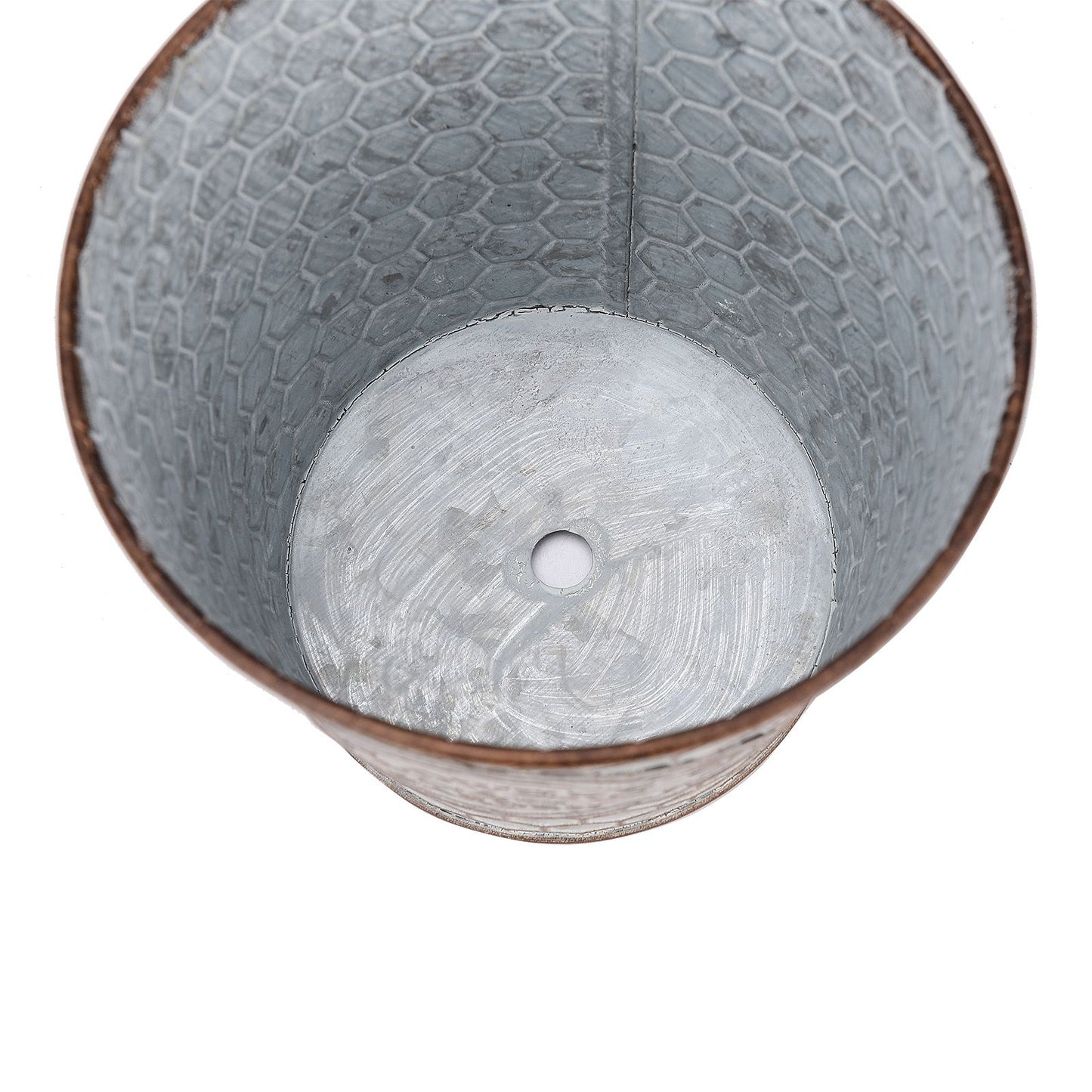 Metal Wall Planter Vertical Ribbed Design Wall Mount Flower Pot V1294-YM0512-221028TW14-1