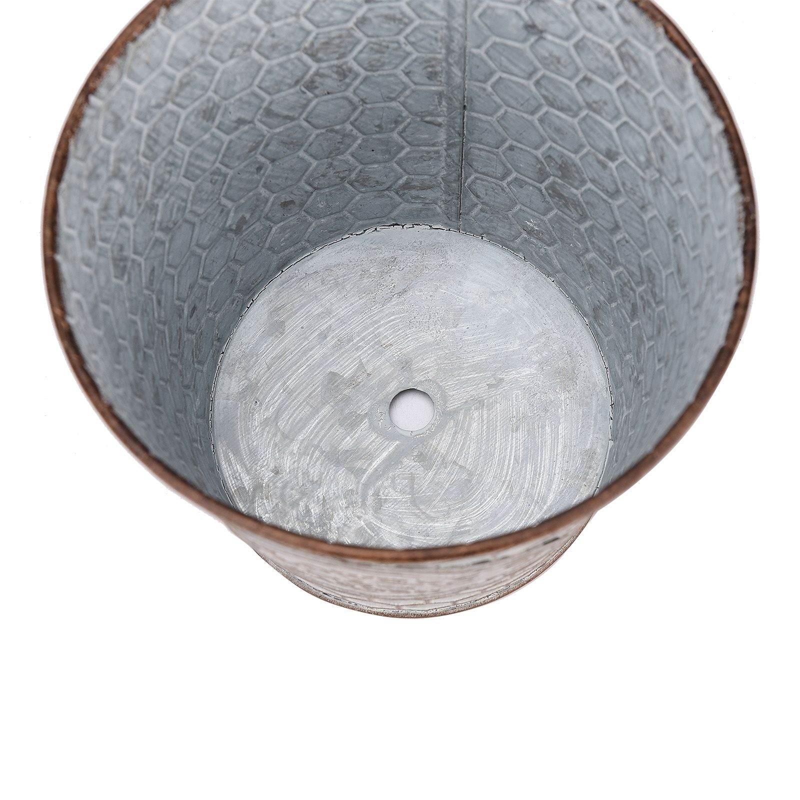 Metal Wall Planter Vertical Ribbed Design Wall Mount Flower Pot V1294-YM0512-221028TW14-1