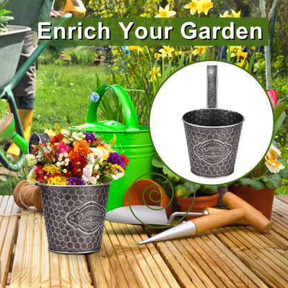 Metal Wall Planter Vertical Ribbed Design Wall Mount Flower Pot V1294-YM0512-221028TW14-1