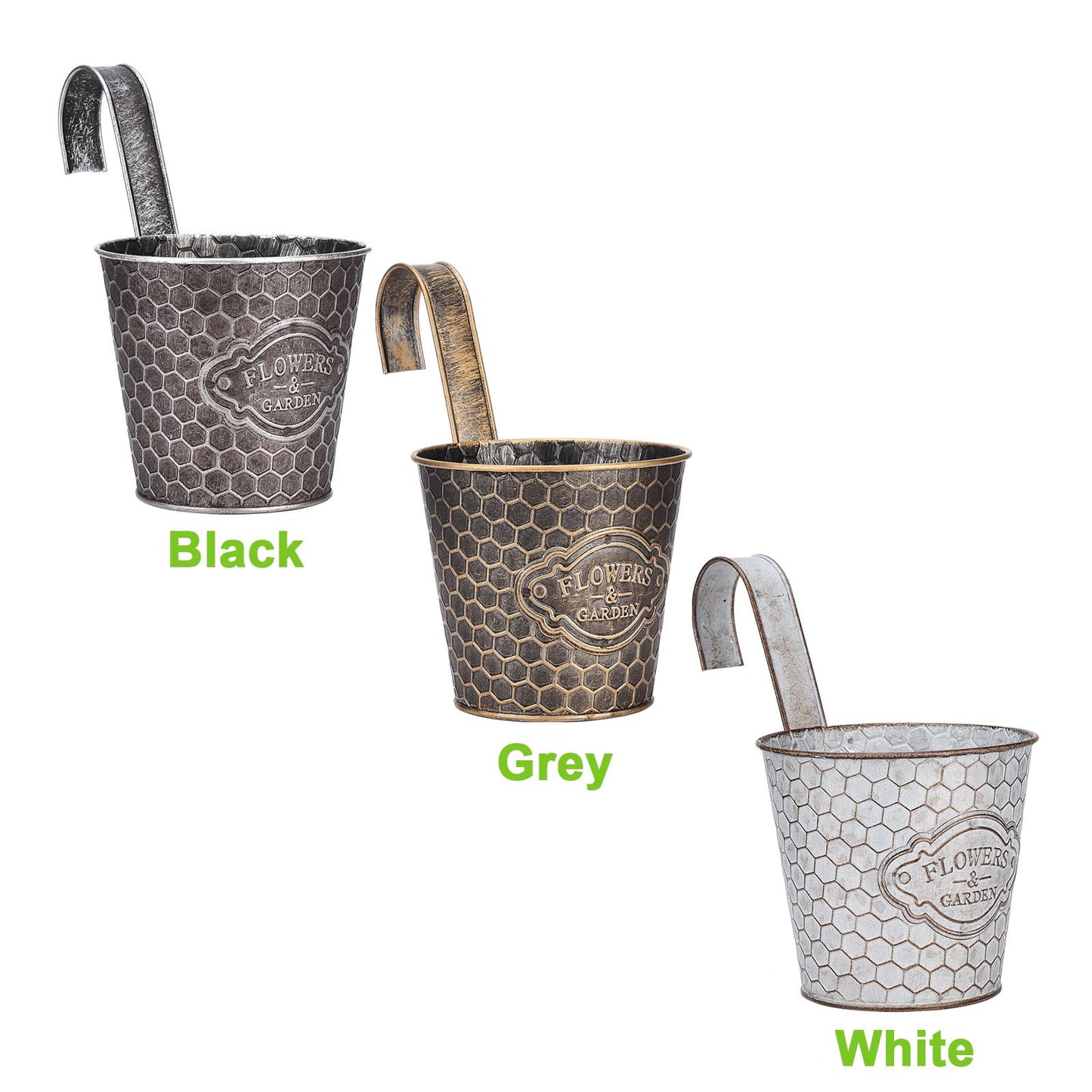 Metal Wall Planter Vertical Ribbed Design Wall Mount Flower Pot V1294-YM0512-221028TW14-1
