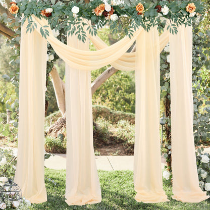 Wedding Arch Chiffon Fabric Drapery Wedding Drapery Arch Decoration Wedding Decor V1294-YM0512-221102YF34-1