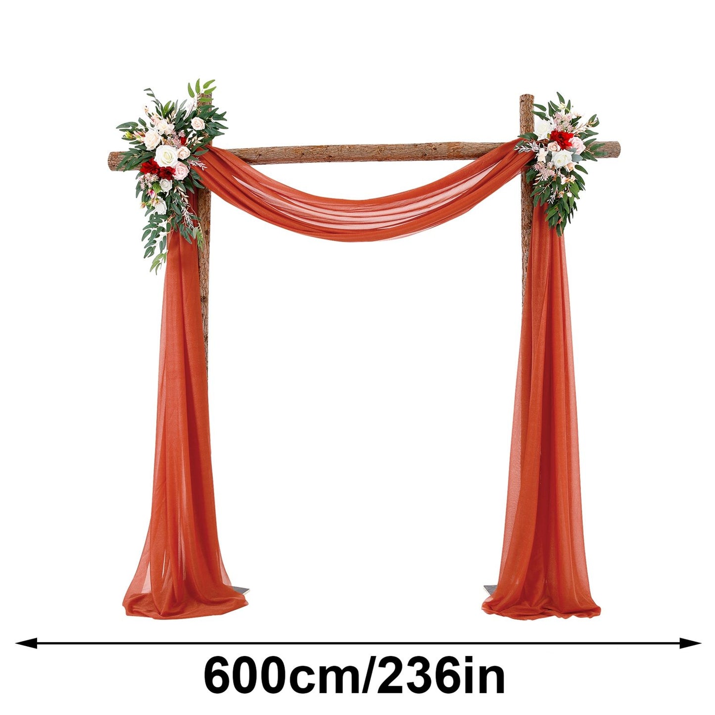 Wedding Arch Chiffon Fabric Drapery Wedding Drapery Arch Decoration Wedding Decor V1294-YM0512-221102YF34-2