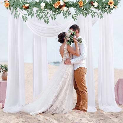Wedding Arch Chiffon Fabric Drapery Wedding Drapery Arch Decoration Wedding Decor V1294-YM0512-221102YF34-2