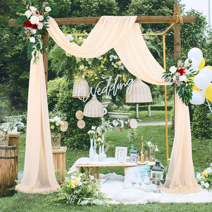 Wedding Arch Chiffon Fabric Drapery Wedding Drapery Arch Decoration Wedding Decor V1294-YM0512-221102YF34-2