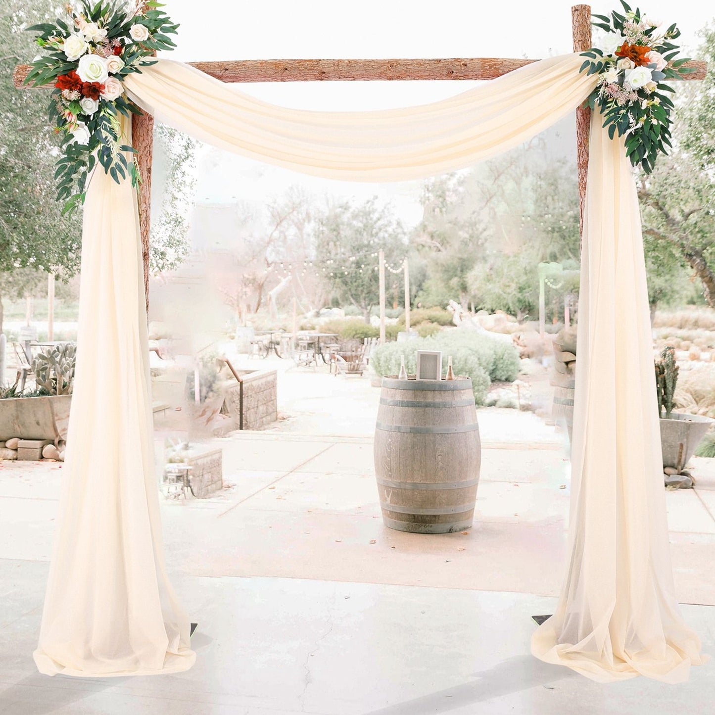 Wedding Arch Chiffon Fabric Drapery Wedding Drapery Arch Decoration Wedding Decor V1294-YM0512-221102YF34-2