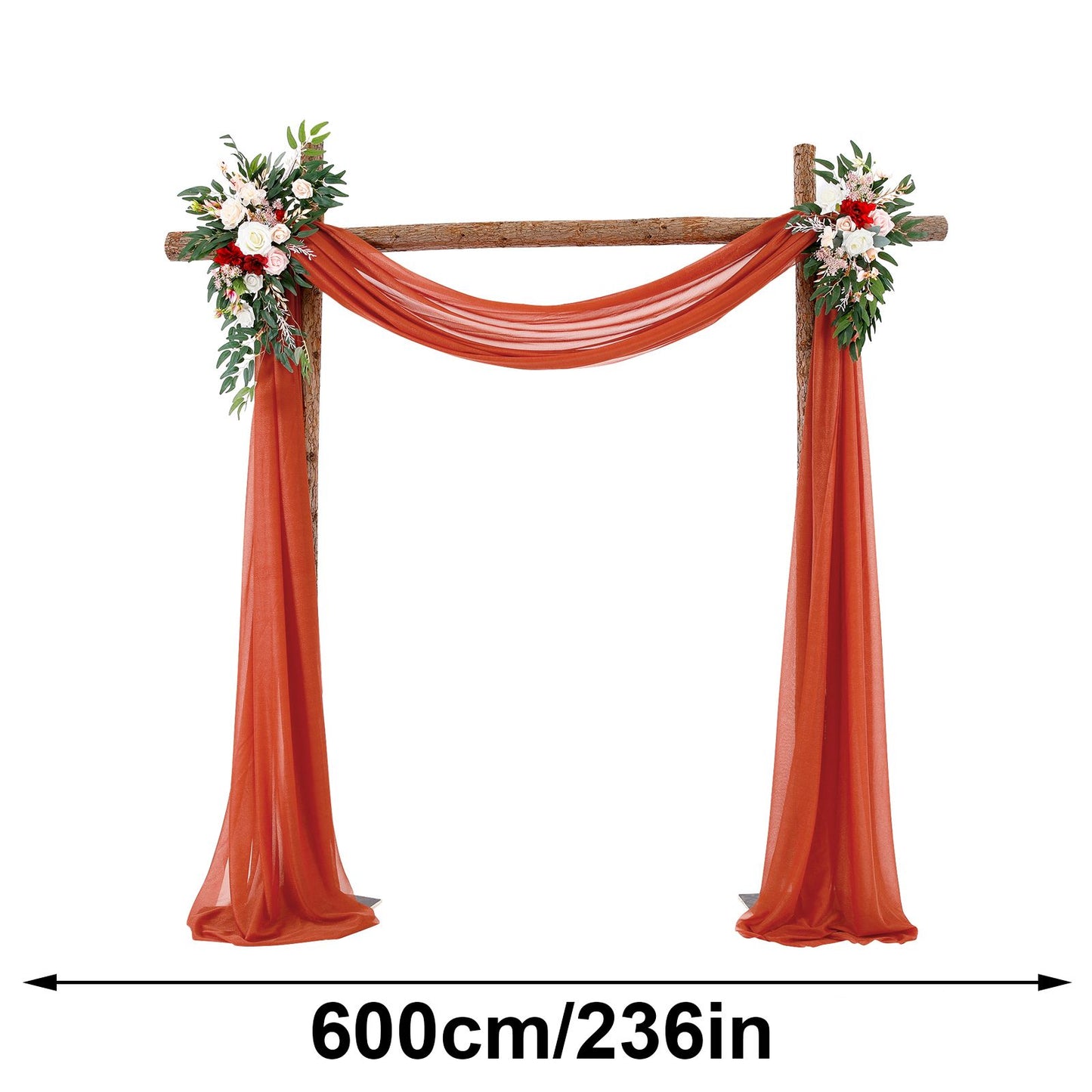 Wedding Arch Chiffon Fabric Drapery Wedding Drapery Arch Decoration Wedding Decor V1294-YM0512-221102YF34-3