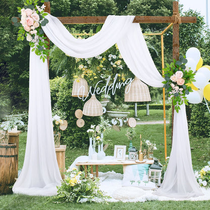 Wedding Arch Chiffon Fabric Drapery Wedding Drapery Arch Decoration Wedding Decor V1294-YM0512-221102YF34-3