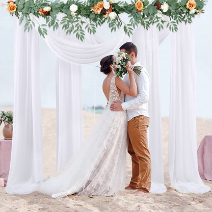 Wedding Arch Chiffon Fabric Drapery Wedding Drapery Arch Decoration Wedding Decor V1294-YM0512-221102YF34-3