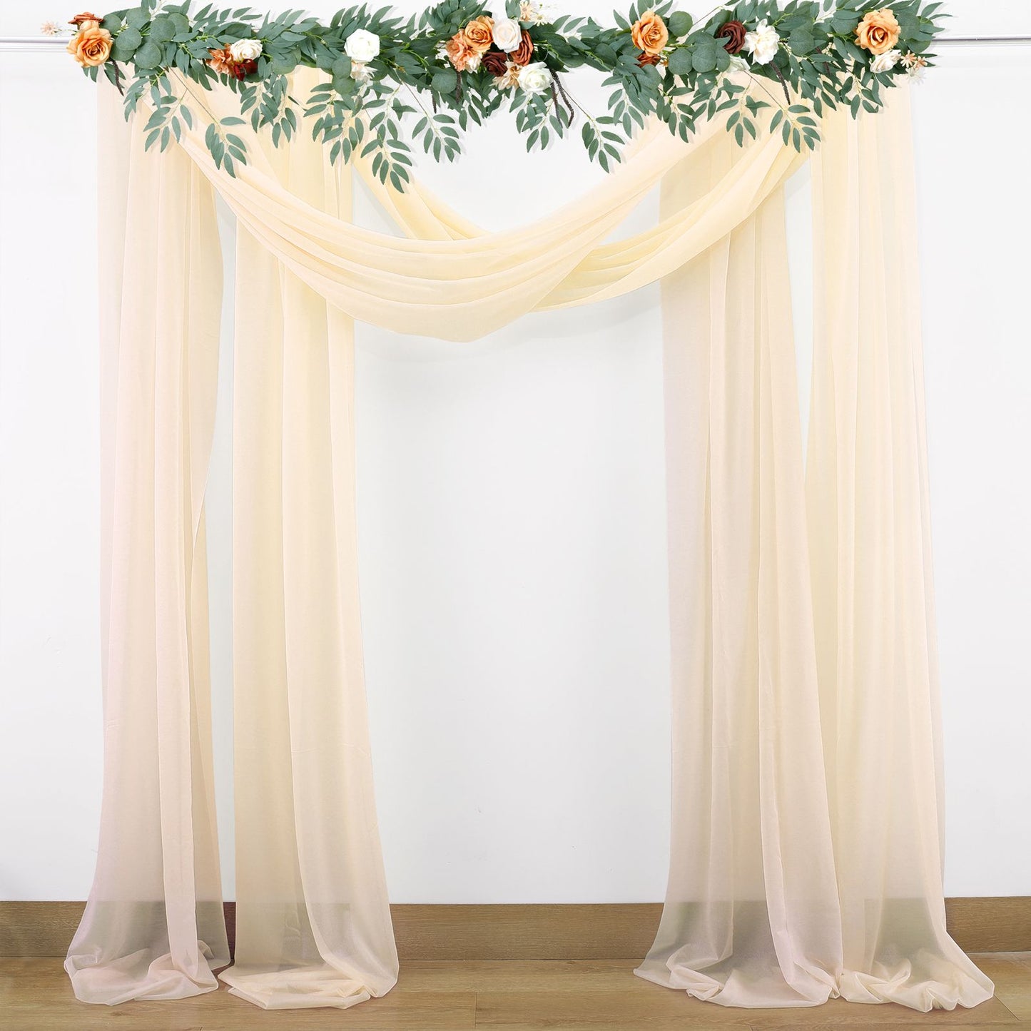 Wedding Arch Chiffon Fabric Drapery Wedding Drapery Arch Decoration Wedding Decor V1294-YM0512-221102YF34-3