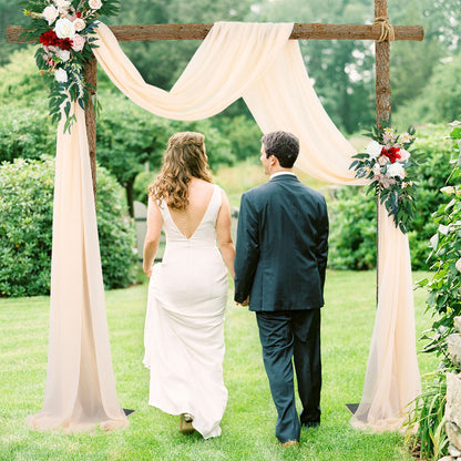 Wedding Arch Chiffon Fabric Drapery Wedding Drapery Arch Decoration Wedding Decor V1294-YM0512-221102YF34-3