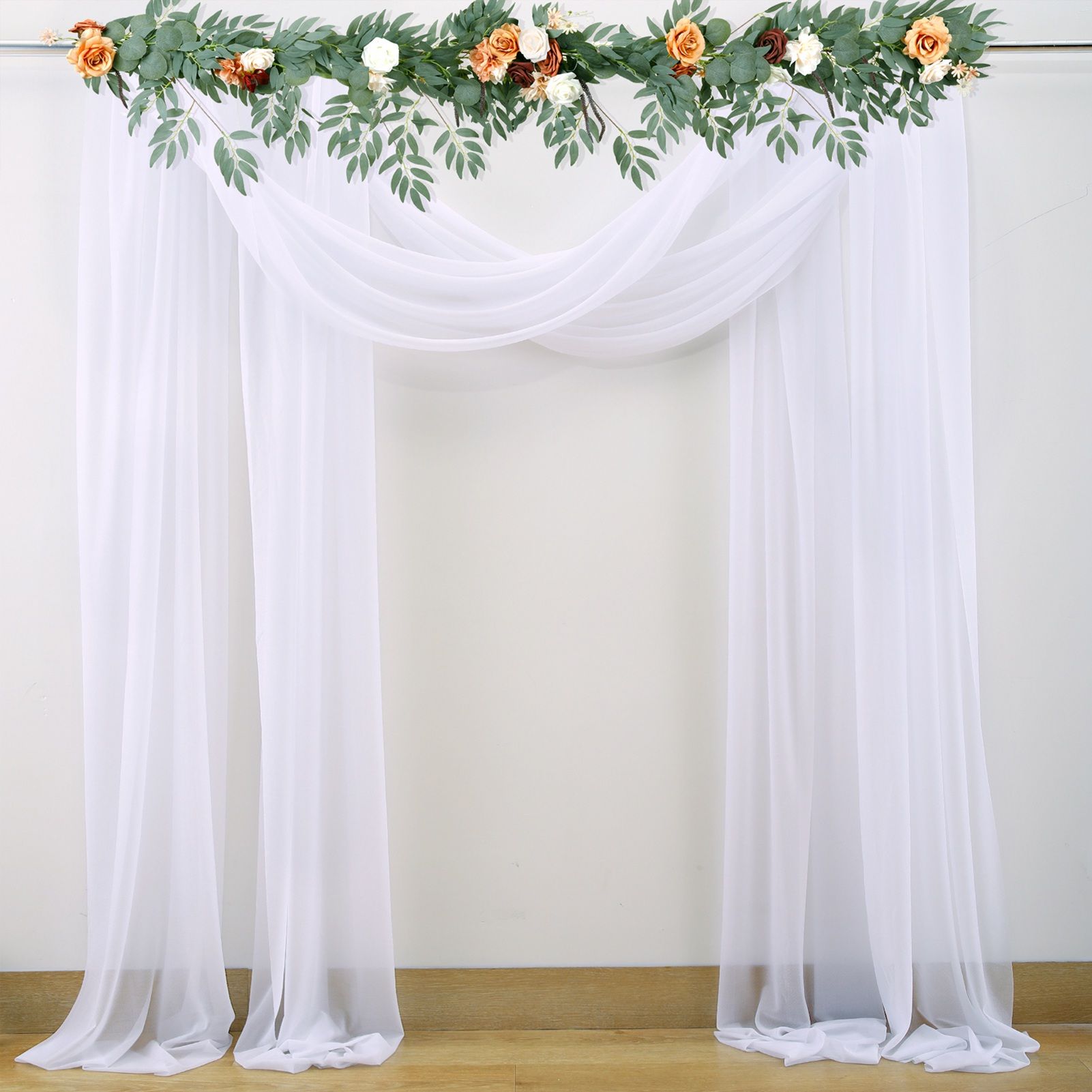 Wedding Arch Chiffon Fabric Drapery Wedding Drapery Arch Decoration Wedding Decor V1294-YM0512-221102YF34-4