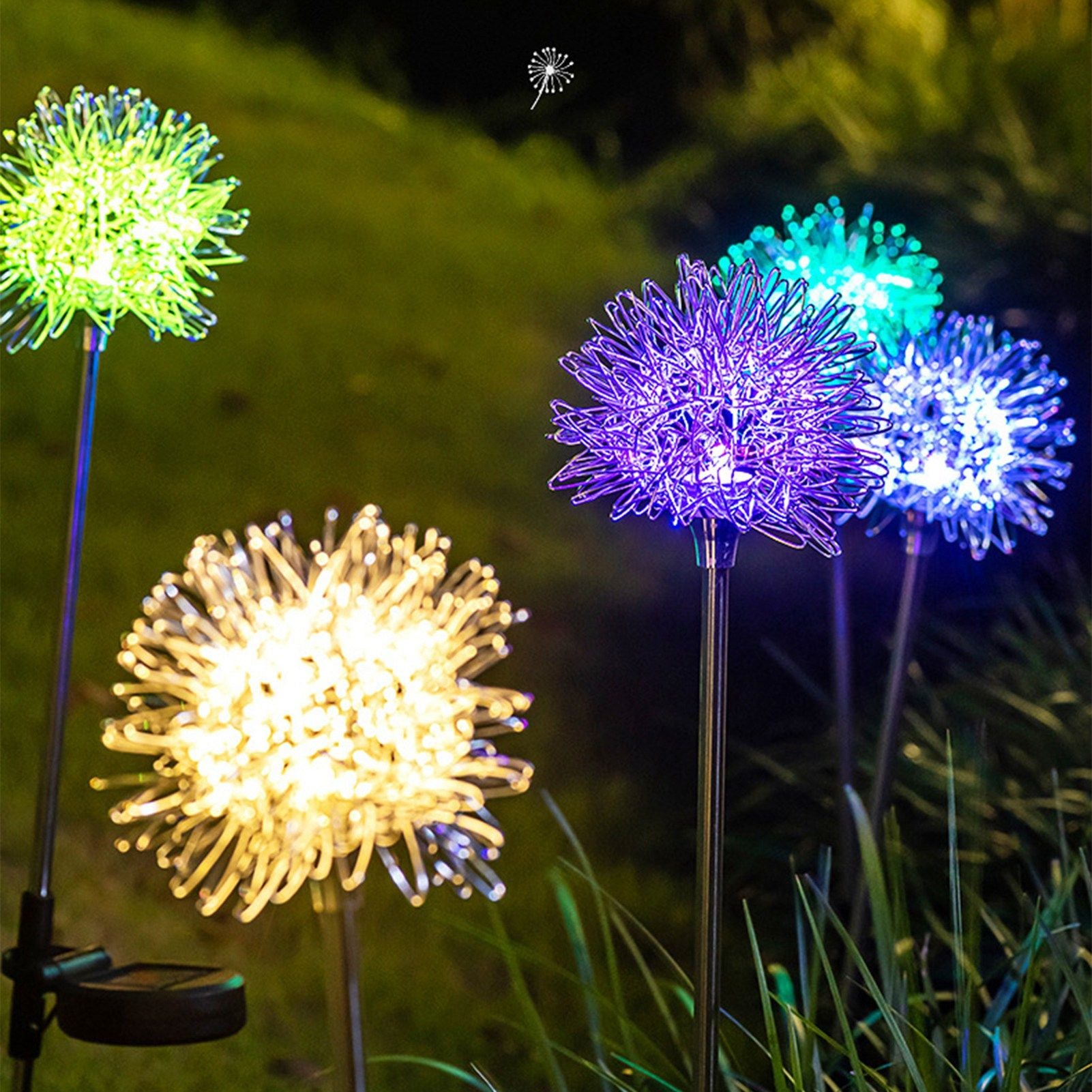 Solar Garden Light Outdoor Dandelion Garden Balcony Decoration Layout Inserted Lawn Lights V1294-YM0512-221105FB02-2