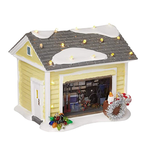 Christmas Village House LED Lighted Desk Building Resin House Statue Ornaments for Tabletop Centerpiece V1294-YM0512-221114TW02-1