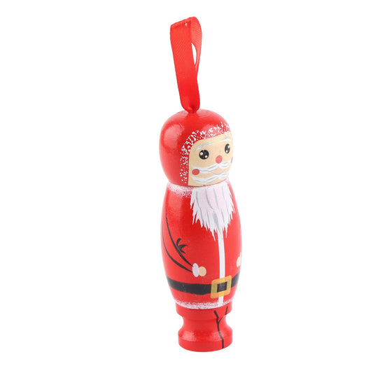 Santa Claus Pendant Funny Santa Ornament Christmas Tree Wooden Fun Crafts Decoration V1294-YM0512-221115WD02-1