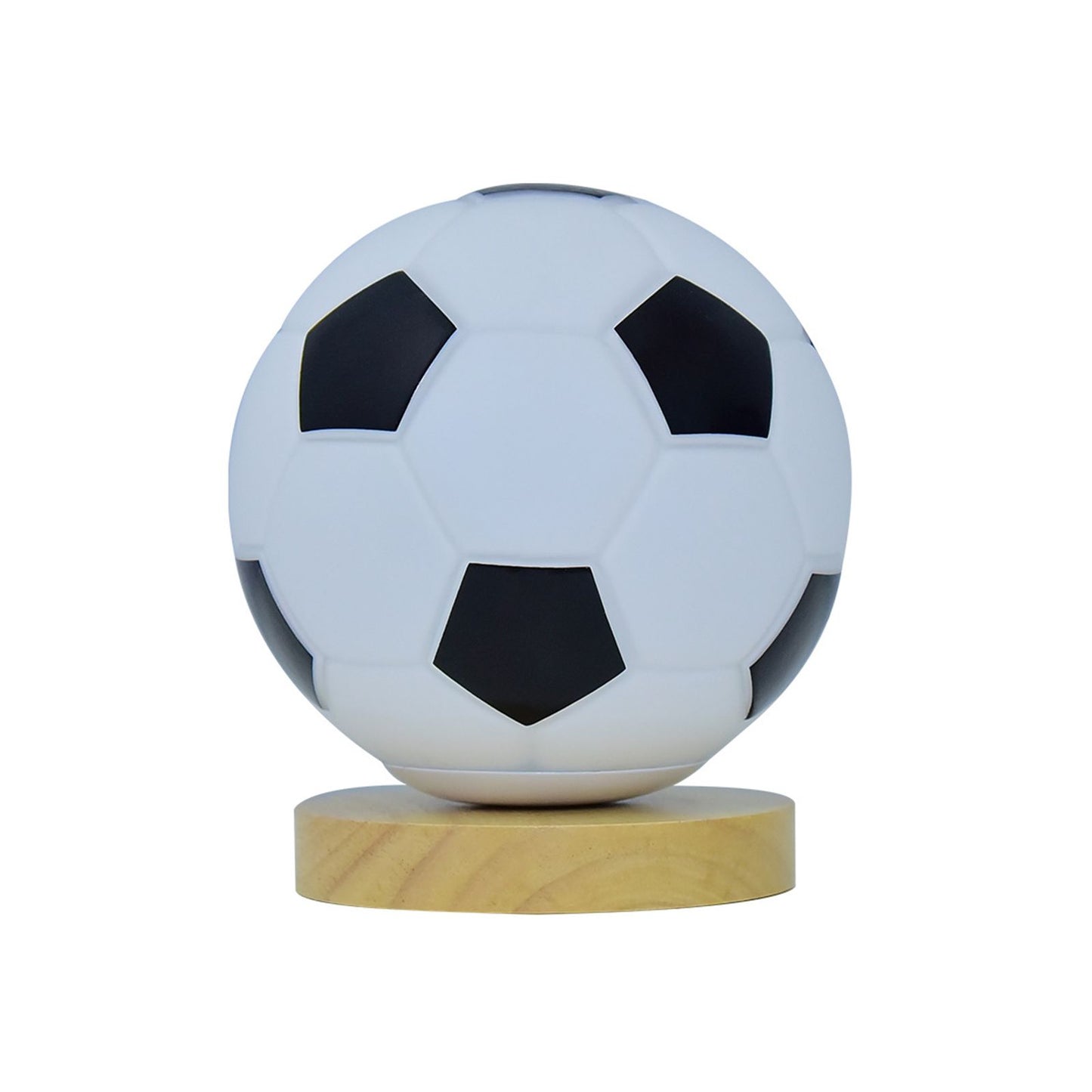 Soccer Remote Control LED Night Light Solid Wood Glass Small Table Lamp Remote Dimming Bedside Bedroom Study V1294-YM0512-221121SU01-1