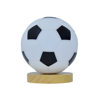 Soccer Remote Control LED Night Light Solid Wood Glass Small Table Lamp Remote Dimming Bedside Bedroom Study V1294-YM0512-221121SU01-1