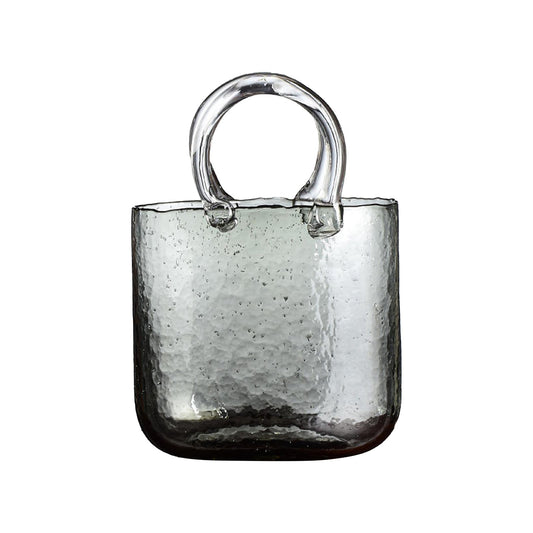Glass Vase Transparent Hand Basket Living Room Flower Arrangement Creative Bag Fish Tank V1294-YM0512-221122LD04-3
