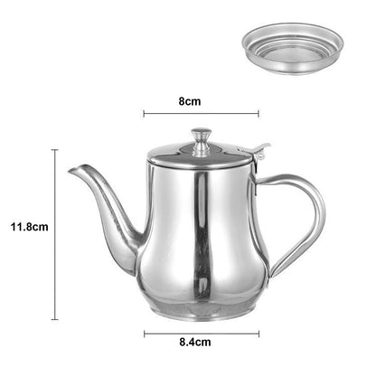 Stainless Steel Lubricator with Filter Screen Oil Strainer Pot Olive Oil Dispenser With Dust Proof Lid V1294-YM0512-221123GW03-3