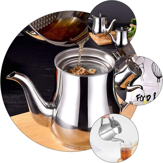 Stainless Steel Lubricator with Filter Screen Oil Strainer Pot Olive Oil Dispenser With Dust Proof Lid V1294-YM0512-221123GW03-4