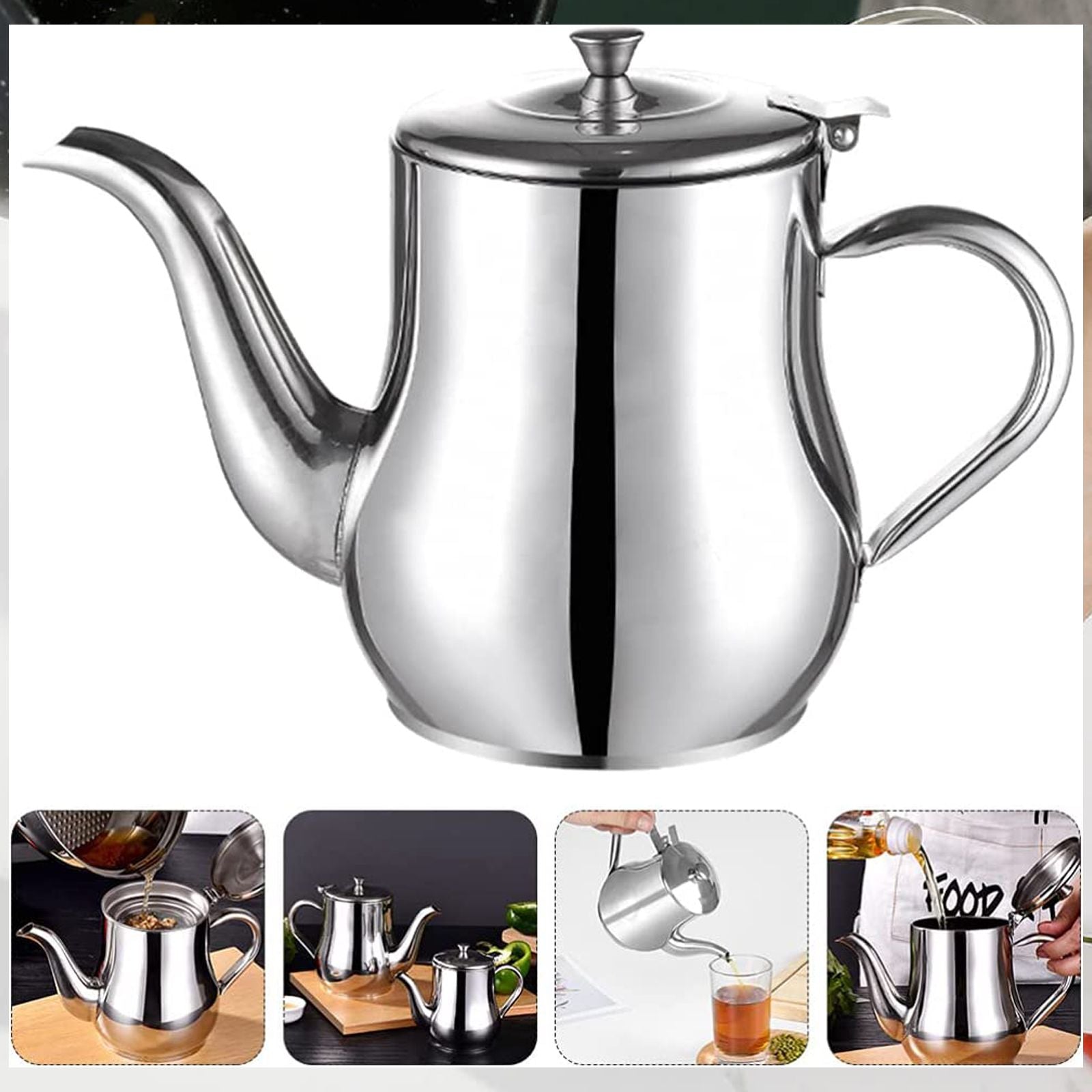 Stainless Steel Lubricator with Filter Screen Oil Strainer Pot Olive Oil Dispenser With Dust Proof Lid V1294-YM0512-221123GW03-4