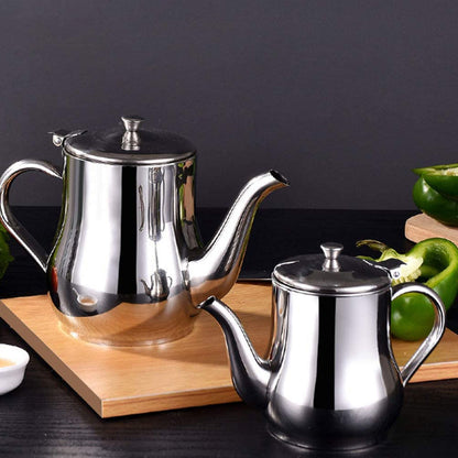 Stainless Steel Lubricator with Filter Screen Oil Strainer Pot Olive Oil Dispenser With Dust Proof Lid V1294-YM0512-221123GW03-6