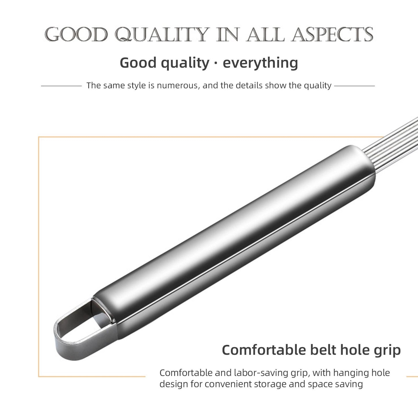 Strainer Spoon Long Stainless Steel Anti Scald Safe Slotted Ladle for Kitchen Cooking Frying Spaghetti V1294-YM0512-221202LD03-4