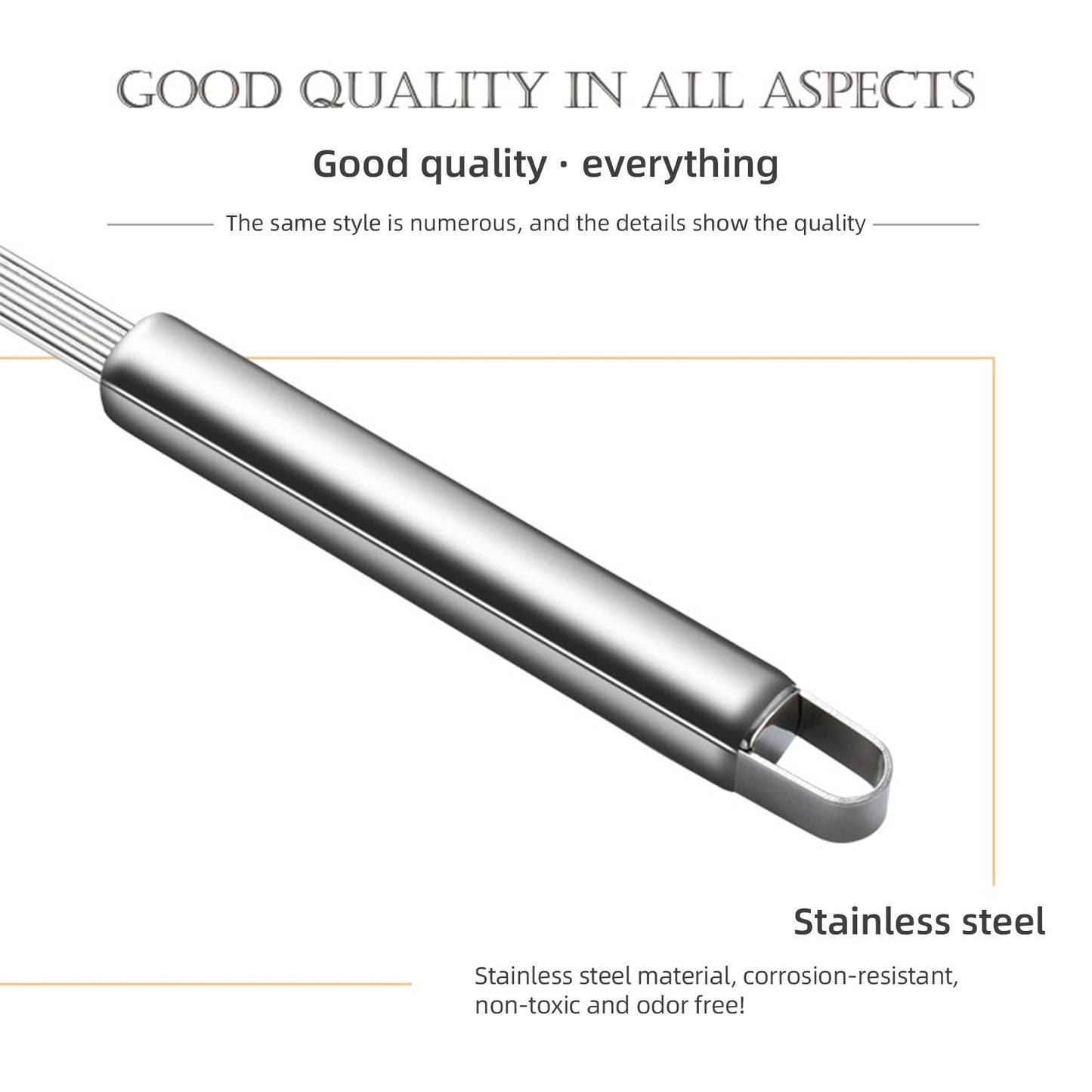 Strainer Spoon Long Stainless Steel Anti Scald Safe Slotted Ladle for Kitchen Cooking Frying Spaghetti V1294-YM0512-221202LD03-4