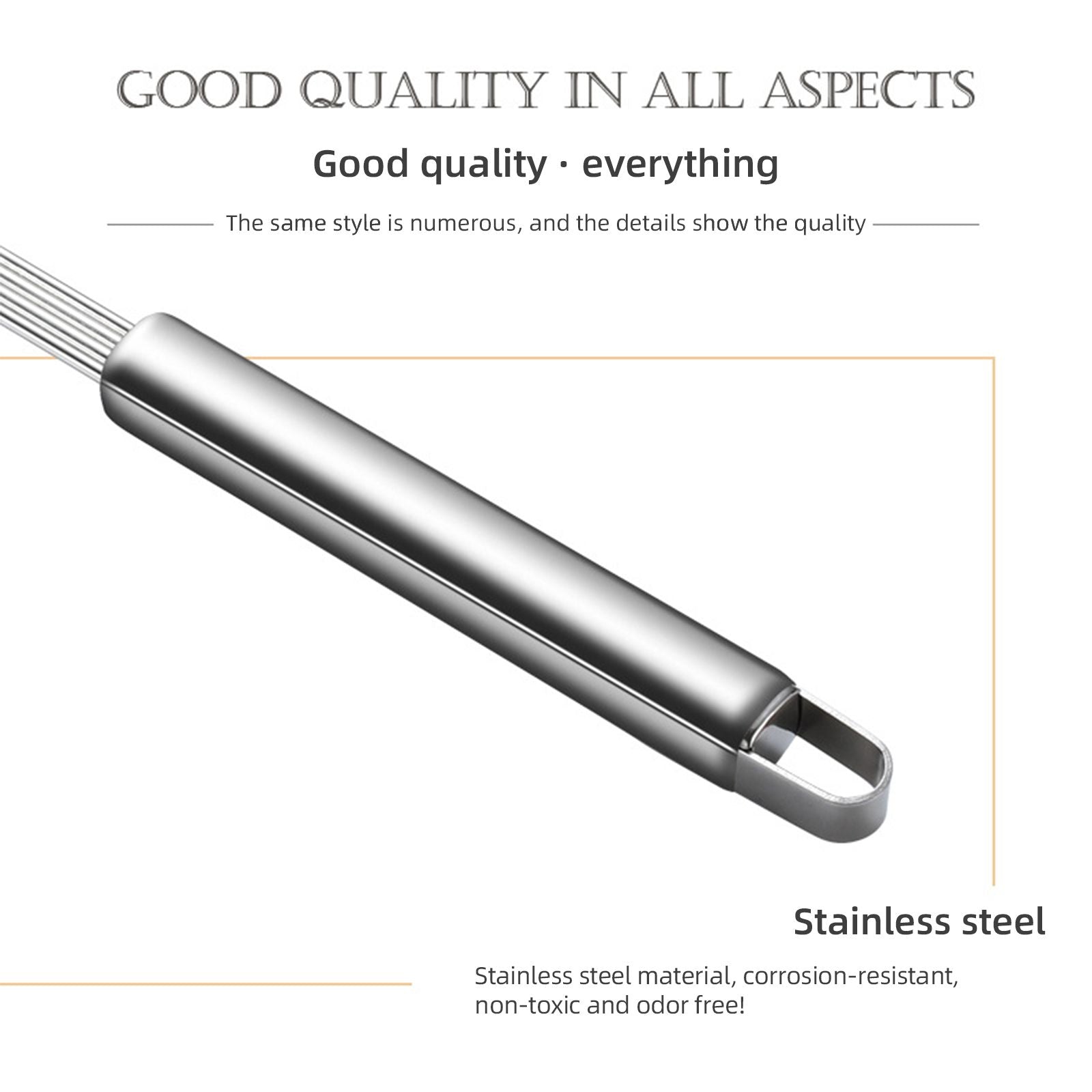 Strainer Spoon Long Stainless Steel Anti Scald Safe Slotted Ladle for Kitchen Cooking Frying Spaghetti V1294-YM0512-221202LD03-4