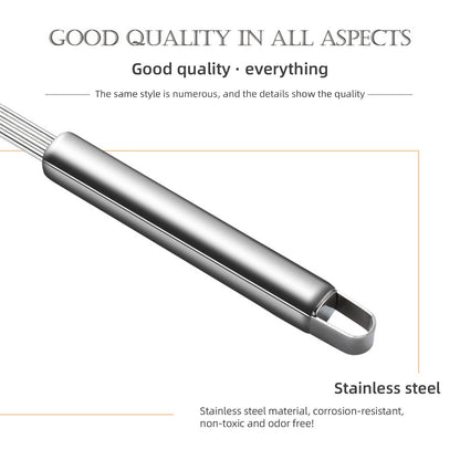 Strainer Spoon Long Stainless Steel Anti Scald Safe Slotted Ladle for Kitchen Cooking Frying Spaghetti V1294-YM0512-221202LD03-4