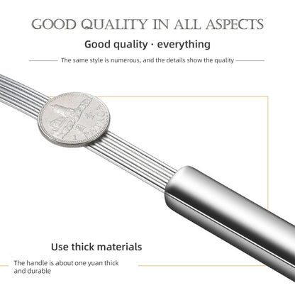 Strainer Spoon Long Stainless Steel Anti Scald Safe Slotted Ladle for Kitchen Cooking Frying Spaghetti V1294-YM0512-221202LD03-4