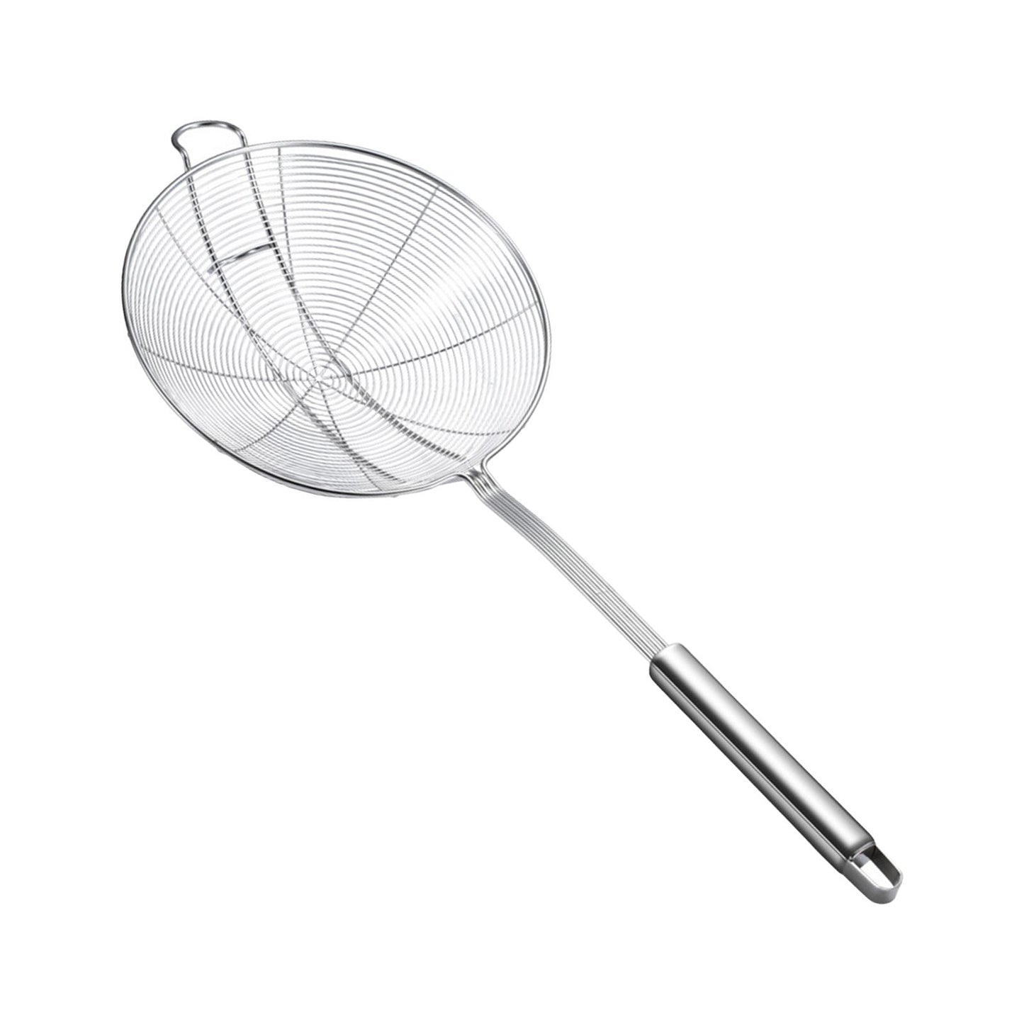 Strainer Spoon Long Stainless Steel Anti Scald Safe Slotted Ladle for Kitchen Cooking Frying Spaghetti V1294-YM0512-221202LD03-4