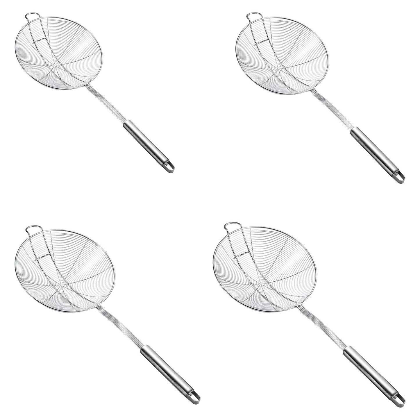 Strainer Spoon Long Stainless Steel Anti Scald Safe Slotted Ladle for Kitchen Cooking Frying Spaghetti V1294-YM0512-221202LD03-4