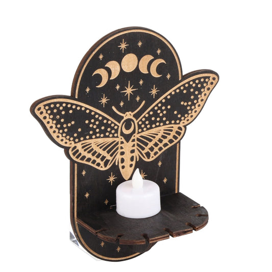 Wooden Candle Holder Hanging Decoration LED Animal Candlestick Crystal Display Stand for Meditation Home Decor V1294-YM0512-221202SM01-5