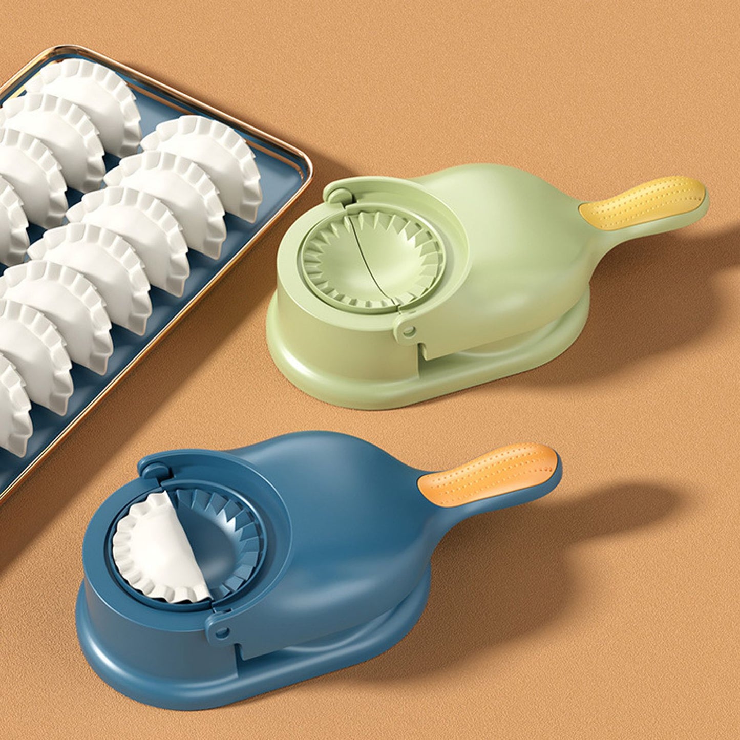 Dumpling Maker 2 in 1 Practical Dumpling Skin Maker Machine Household Easy to Use Dumpling Press Mold V1294-YM0512-221205YF35-2