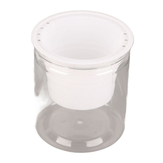Automatic Water Absorbing Transparent Pot Creative Round Office Desktop Green Plant Hydroponic Plastic Flower V1294-YM0512-221209HR02-2