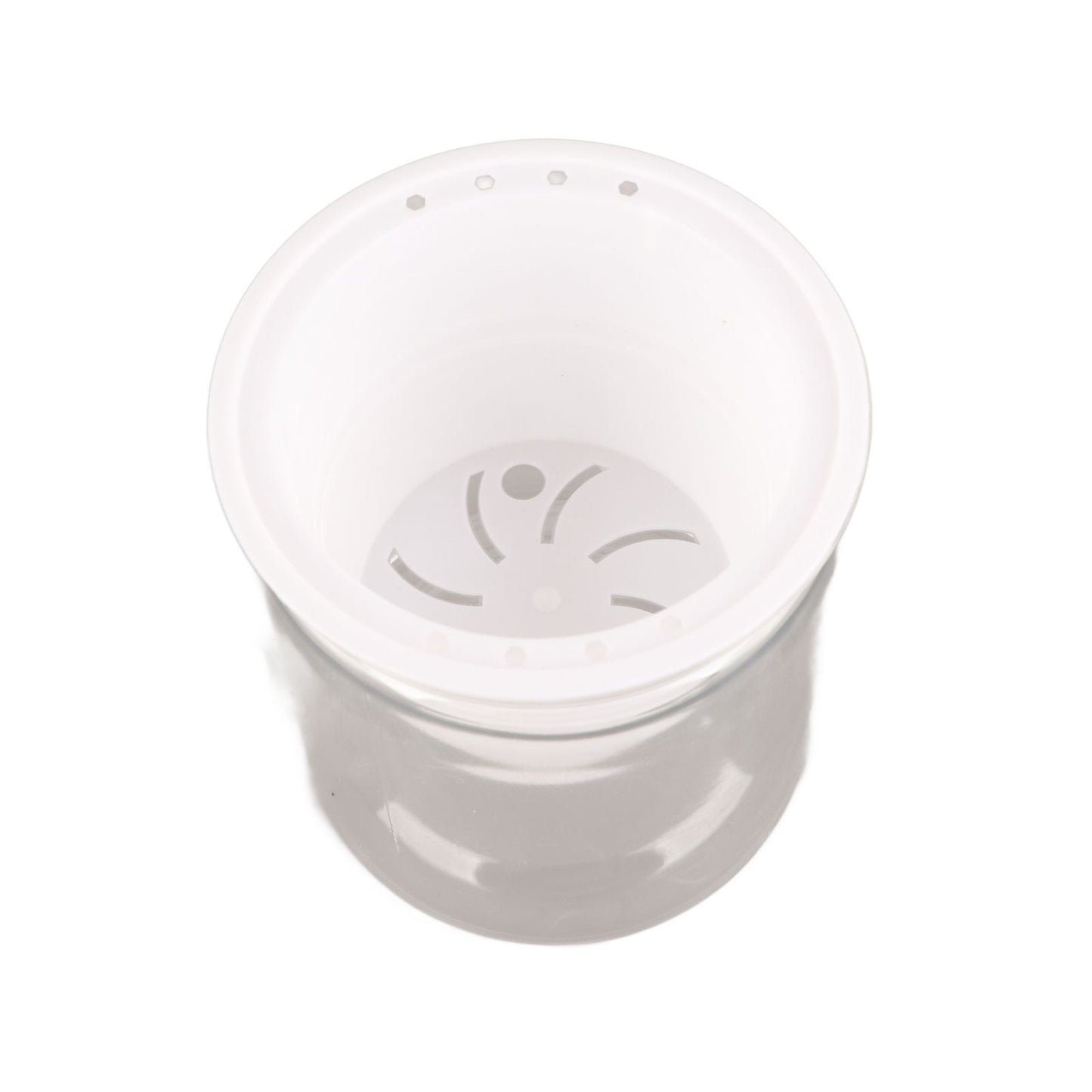 Automatic Water Absorbing Transparent Pot Creative Round Office Desktop Green Plant Hydroponic Plastic Flower V1294-YM0512-221209HR02-2