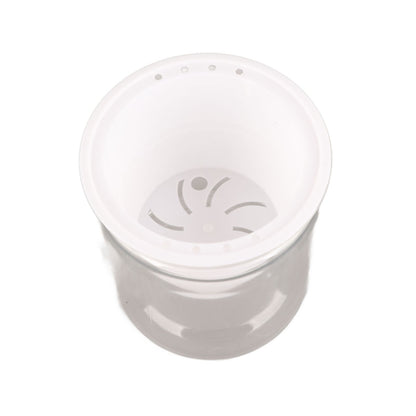 Automatic Water Absorbing Transparent Pot Creative Round Office Desktop Green Plant Hydroponic Plastic Flower V1294-YM0512-221209HR02-2