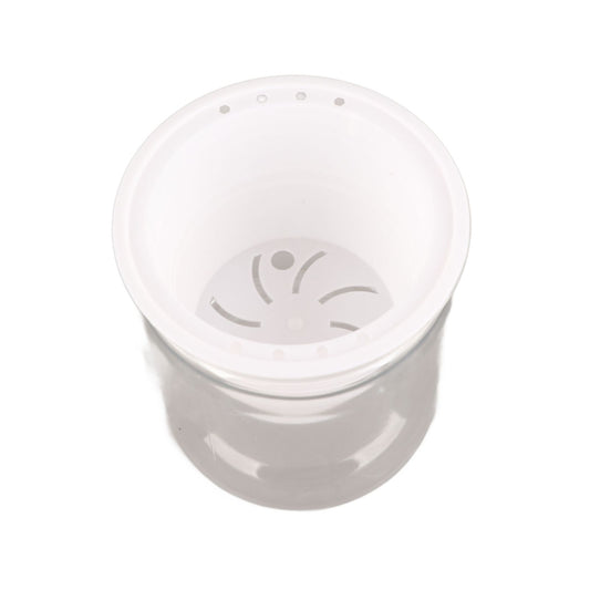 Automatic Water Absorbing Transparent Pot Creative Round Office Desktop Green Plant Hydroponic Plastic Flower V1294-YM0512-221209HR02-2